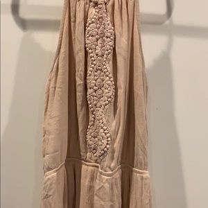 Blush bohemian maxi dress